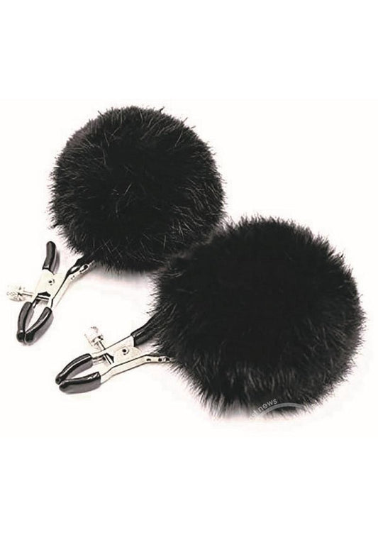 Sexy AF Nipple Clamps Puff Balls