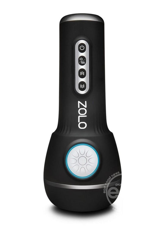 Zolo Power Stroker Rechargeable Silicone Masturbator - Black