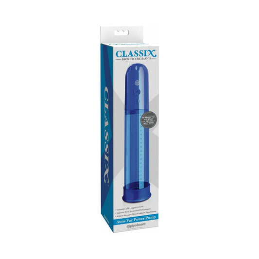 Pipedream Classix Auto-Vac Power Pump Blue