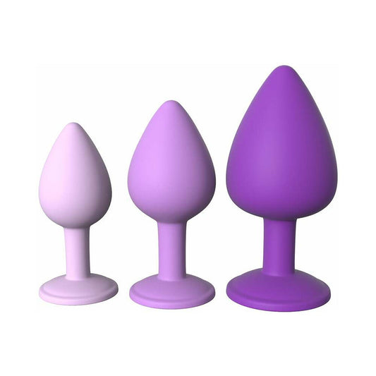 Pipedream Fantasy For Her 3-Piece Silicone Her Little Gems Trainer Plug Set Purple