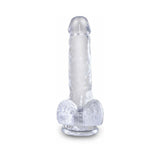 Pipedream King Cock Clear 6 in. Cock With Balls Realistic Suction Cup Dildo