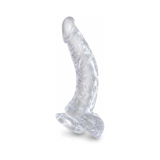 Pipedream King Cock Clear 7.5 in. Cock With Balls Realistic Suction Cup Dildo