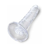 Pipedream King Cock Clear 6 in. Cock Realistic Dildo With Suction Cup