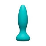 A-Play Vibe Adventurous Rechargeable Silicone Anal Plug with Remote Teal