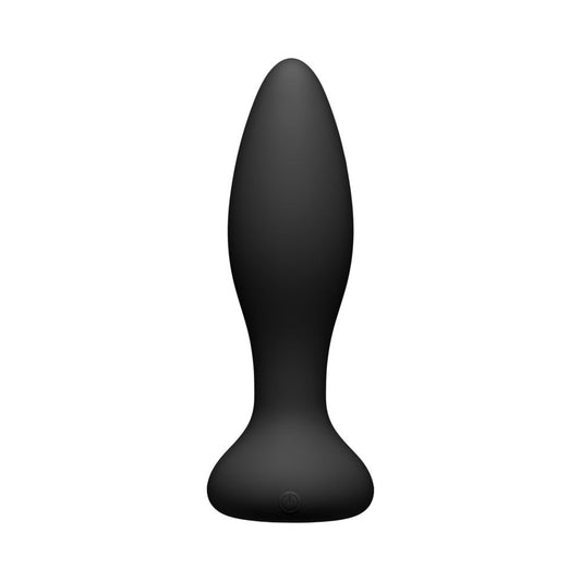 A-Play Vibe Experienced Rechargeable Silicone Anal Plug with Remote Black