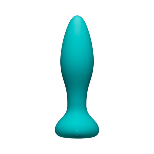 A-Play Thrust Experienced Rechargeable Silicone Anal Plug with Remote Teal