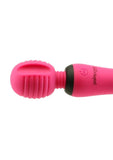 PalmPower Groove Rechargeable Silicone Mini Wand Massager Fuchsia