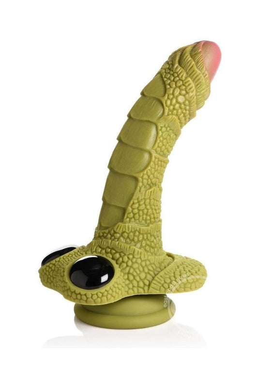 Creature Cocks Swamp Monster Green Scaly Silicone Dildo