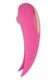 Mystique Suction Vibrating Rechargeable Silicone Massager - Pink