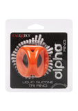 Alpha Liquid Silicone Tri-Ring - Orange