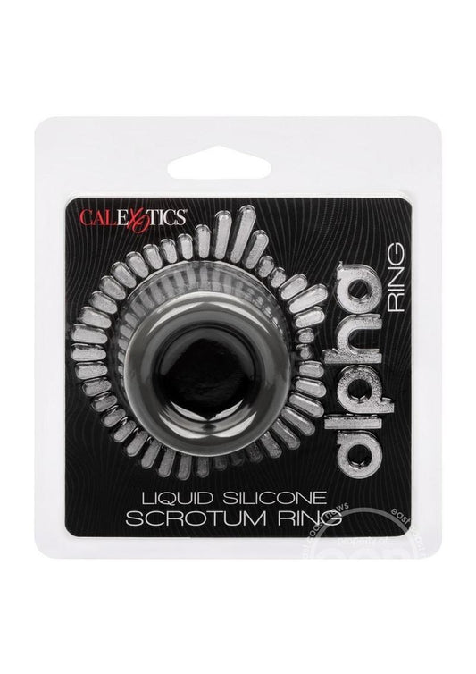 Alpha Liquid Silicone Scrotum Ring - Gray