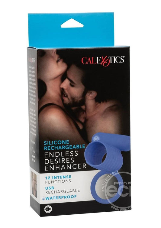 Couple's Enhancers Silicone Rechargeable Endless Desires Enhancer - Blue