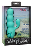 California Dreaming Del Mar Rechargeable Silicone Dual Stimulator - Teal