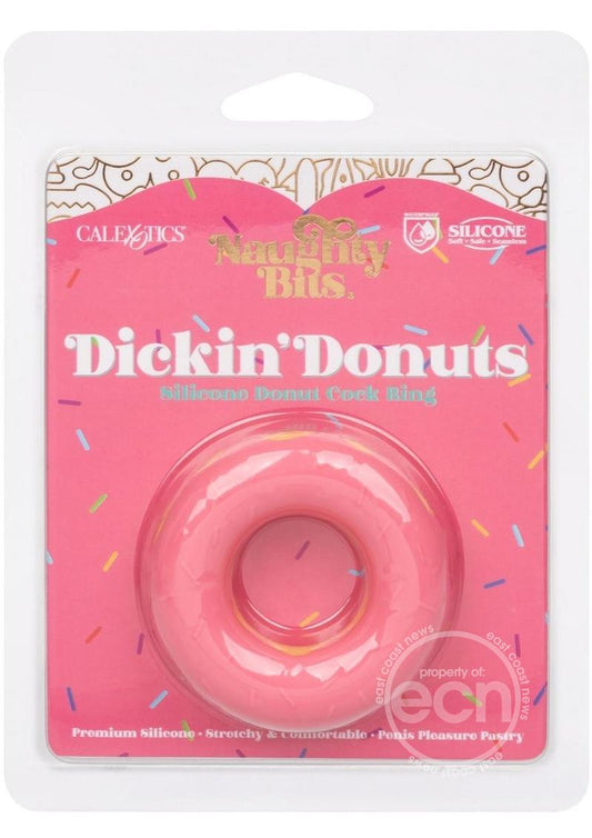 Naughty Bits Dickin' Donuts Silicone Donut Cock Ring - Pink