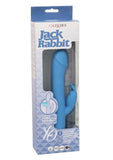 Jack Rabbit Elite Rotating Rabbit Silicone Rechargeable Vibrator - Blue