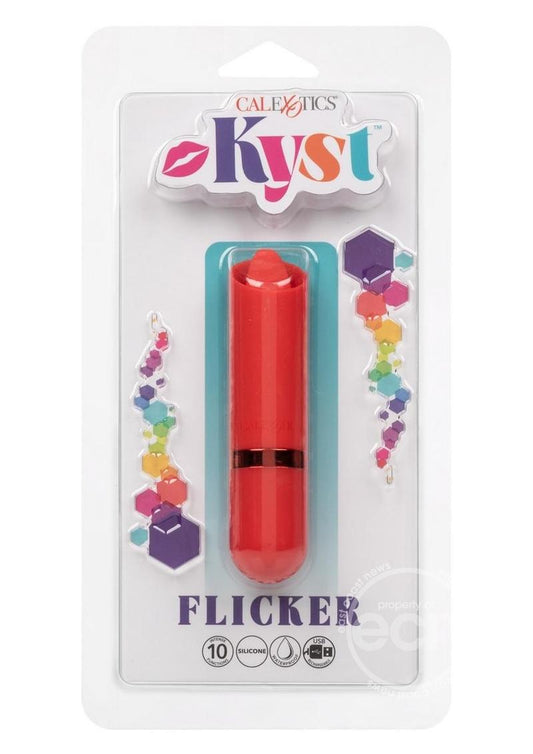 Kyst Rechargeable Silicone Tongue Clitoral Stimulator - Red