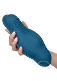 Dual Rider Rechargeable Silicone Remote Control Bump & Grind Massager - Blue