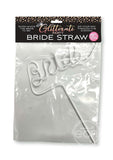 Glitterati Bride Straw - White/Black