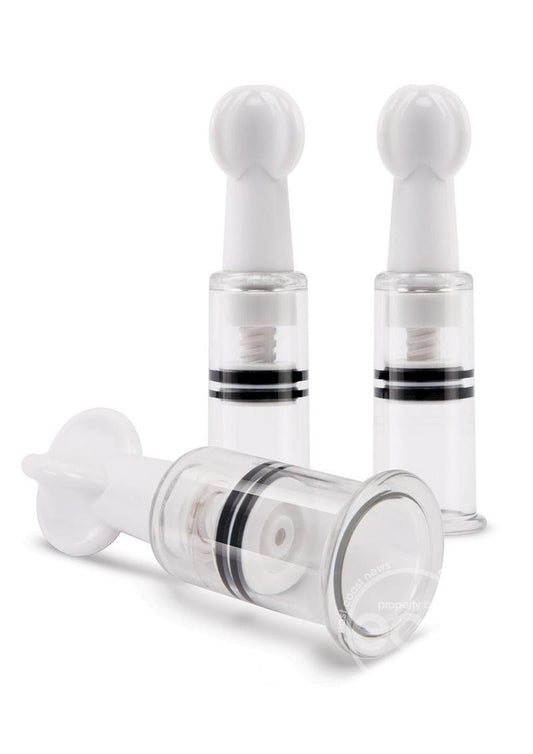 Size Up Nipple & Clit Triple Sucker Set - Clear/Black