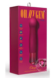 Blush Oh My Gem Classy Rechargeable Warming Silicone G-Spot Vibrator Garnet Red