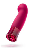 Blush Oh My Gem Classy Rechargeable Warming Silicone G-Spot Vibrator Garnet Red