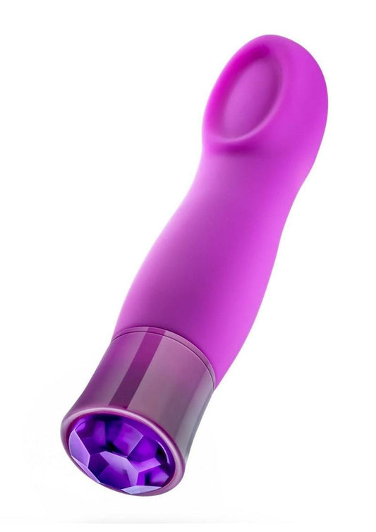 Blush Oh My Gem Charm Rechargeable Warming Silicone Cupped Vibrator Amethyst