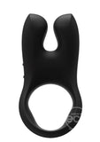 Nos Silicone Vibrating Couples Cock Ring - Black