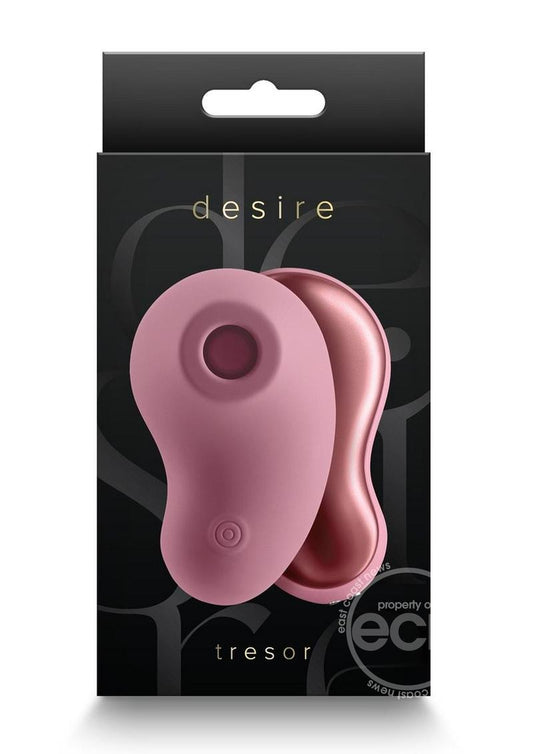 Desire Tresor Rechargeable Silicone Clitoral Stimulator - Dusty Rose Pink