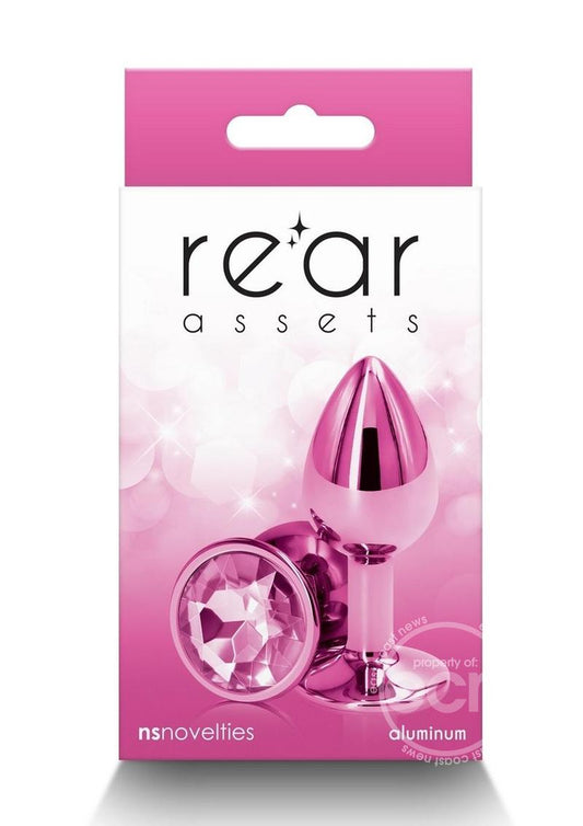 Rear Assets Aluminum Anal Plug - Small - Pink