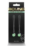 Bound Nipple Clamps G1 Iron Glow in the Dark