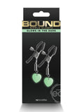 Bound Nipple Clamps G3 Iron Glow in the Dark