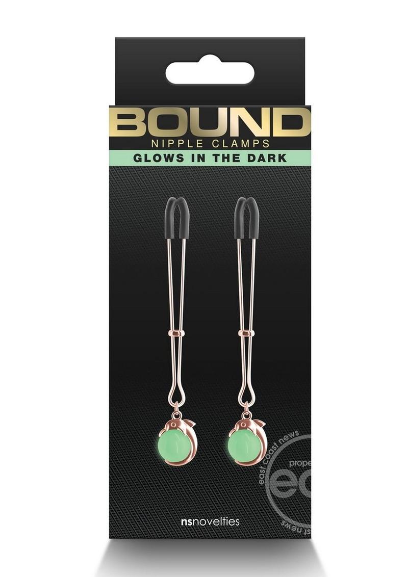 Bound Nipple Clamps G1 Iron Glow in the Dark