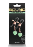 Bound Nipple Clamps G3 Iron Glow in the Dark