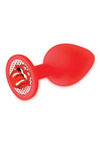 The 9's - Booty Talk Silicone Butt Plug Tongue - Red