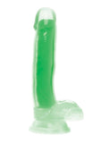 Lollicock Glow in the Dark Silicone Dildo with Balls 7in