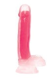 Lollicock Glow in the Dark Silicone Dildo with Balls 7in