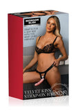 Bedroom Bliss Velvet Kiss Strap-On Harness - Black