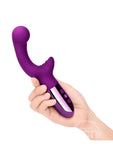 Le Wand XO Rechargeable Silicone Dual Stimulating Vibrator - Cherry