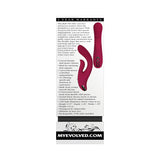 Evolved Red Dream Rechargeable Silicone Dual Stimulator