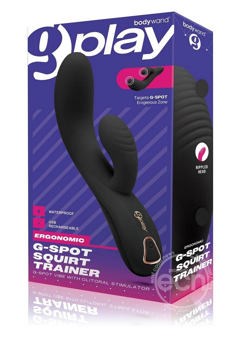 Bodywand G-Play Squirt Trainer Rechargeable Silicone G-Spot Vibrator - Black