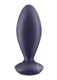 Satisfyer Power Plug Rechargeable Silicone Connect App Anal Plug - Plum