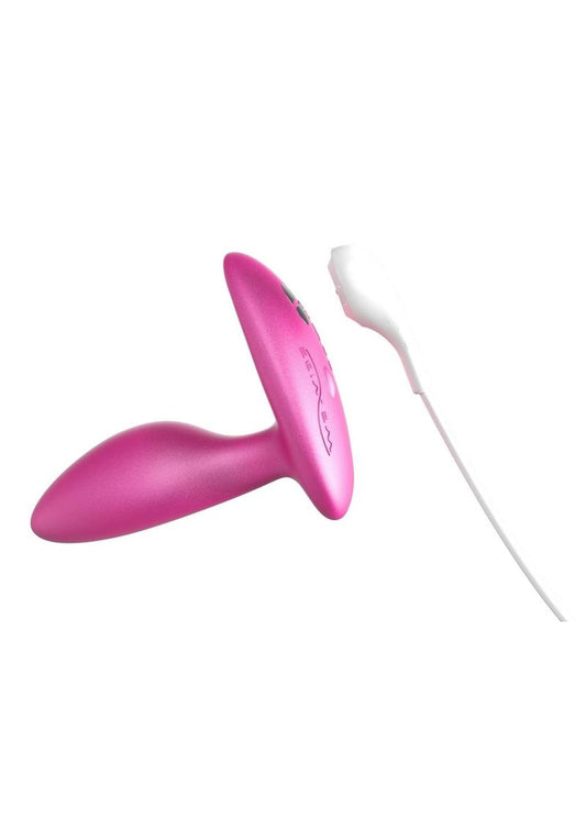 We-Vibe Ditto+ App Compatible Vibrating Rechargeable Silicone Butt Plug with Remote Control - Cosmic Pink