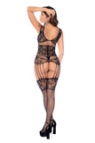 CELESTIAL SPARKLE CINCHER BODYSTOCKING