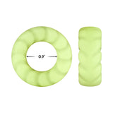 Forto F-25 Liquid Silicone Cockring 23mm Glow
