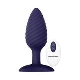 Zero Tolerance Wicked Twister Textured Vibrating Silicone Anal Plug Purple