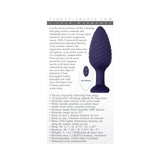 Zero Tolerance Wicked Twister Textured Vibrating Silicone Anal Plug Purple