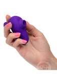 Neon Vibes The Kissing Vibe Rechargeable Silicone Clitoral Stimulator - Purple