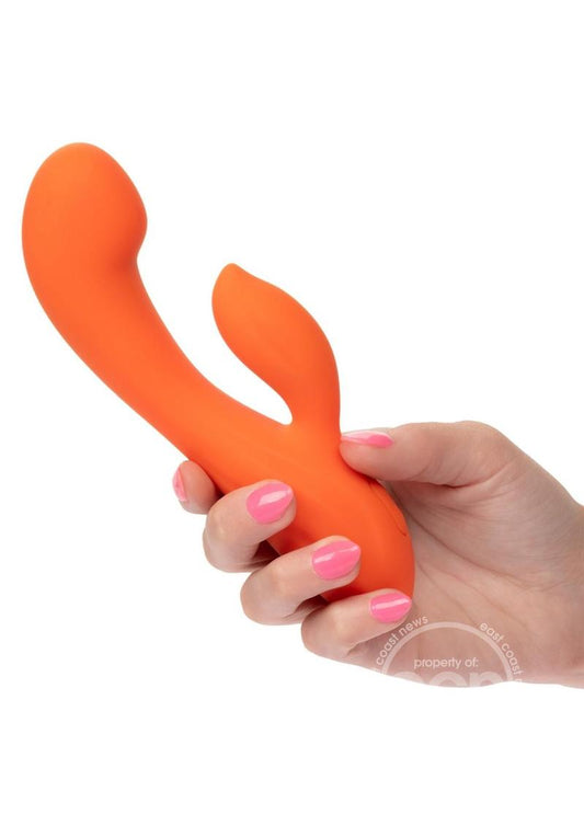 Stella Liquid Silicone Dual G Massager Rabbit - Orange