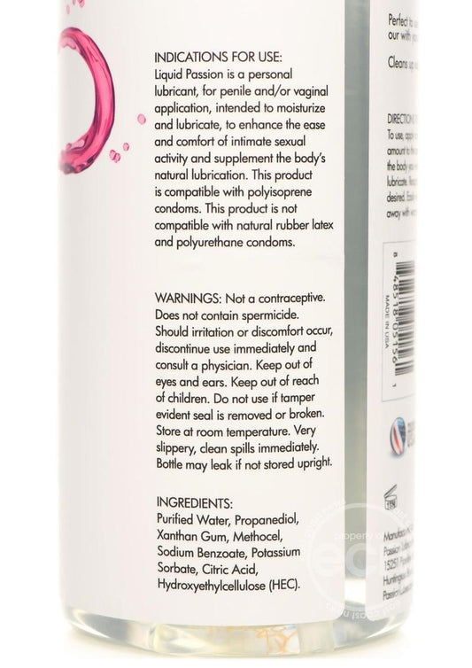 Liquid Passion Natural Lubricant 34oz