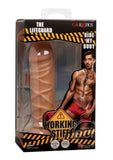 Working Stiff The Lifeguard Realistic Posable Dildo with Suction Cup - Caramel